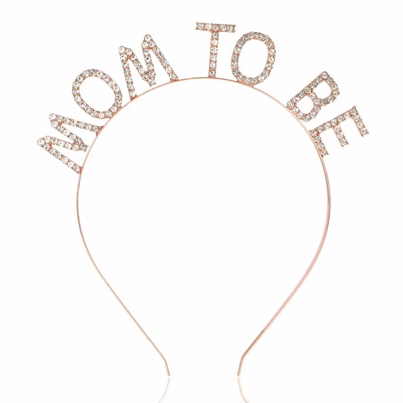 Golden Mother's Letter Headband for Maternity & Party Wear - Image 3