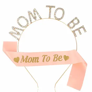 Golden Mother's Letter Headband for Maternity & Party Wear — feature 2