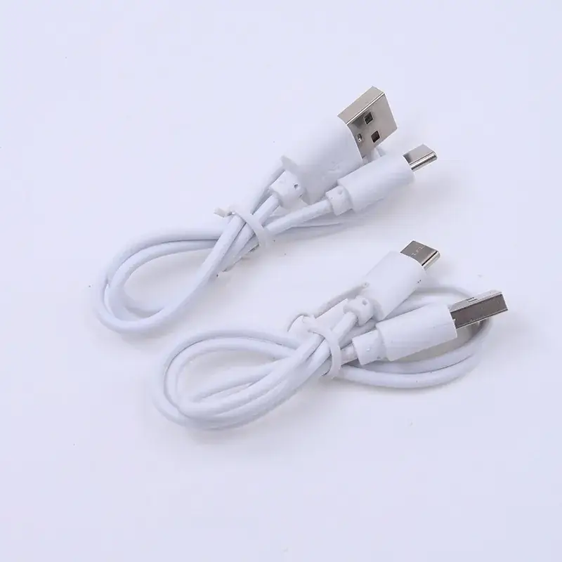 White USB Type-C Charging Cable 0.5m 1A - Image 4