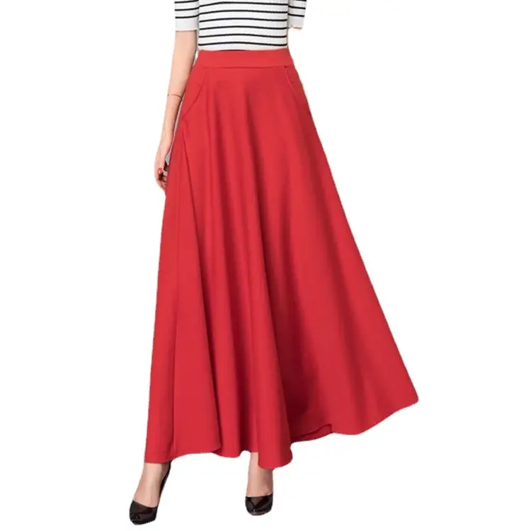 Women's Cross-Border Skirt Large Size Solid Color - Image 8