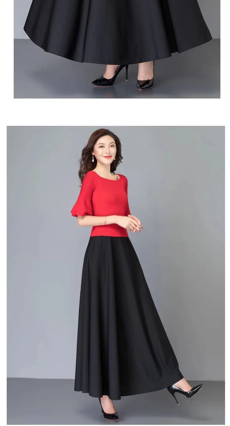 Women's Cross-Border Skirt Large Size Solid Color — feature 10