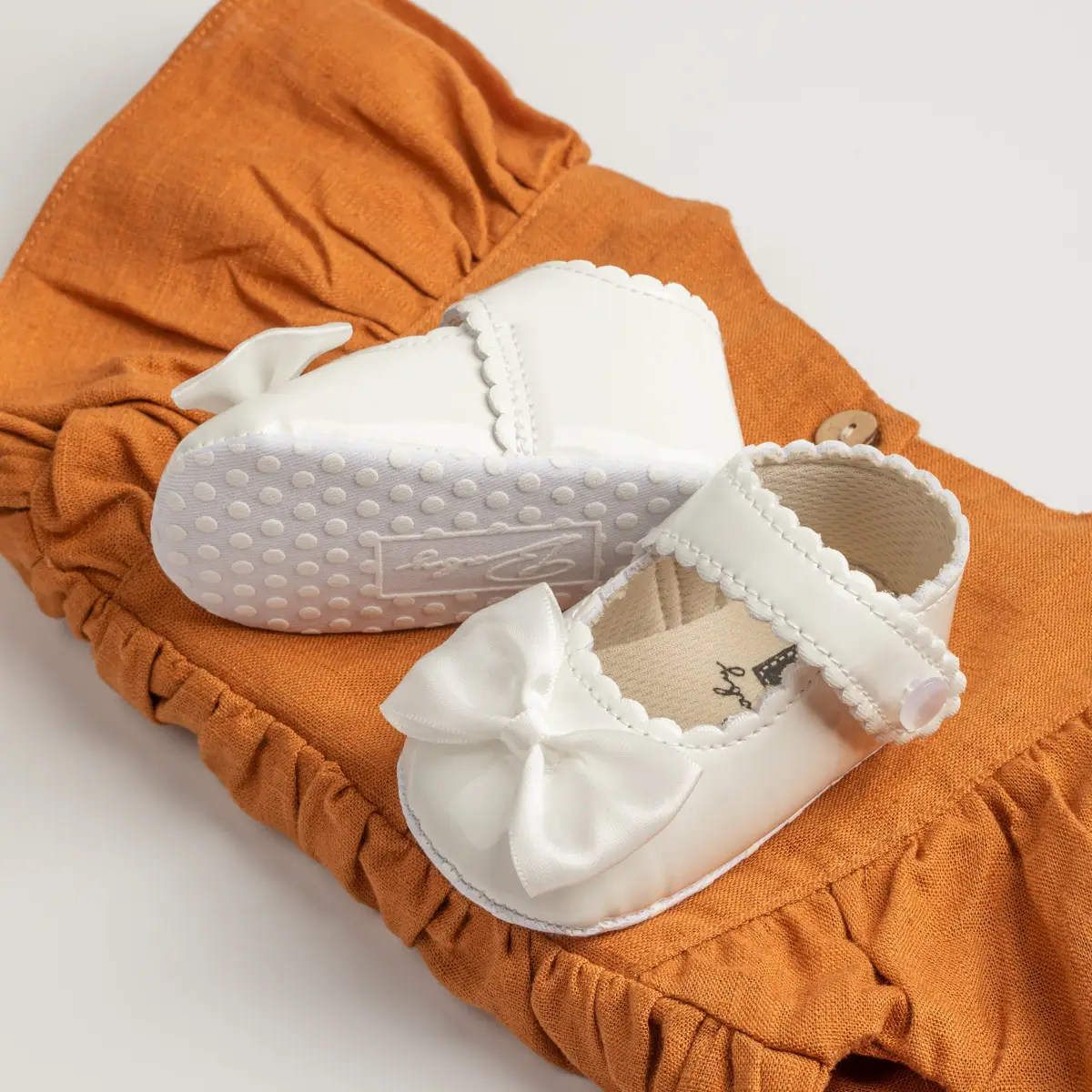 Pink Bow Baby Shoes 0-1 Year Old Non-Slip — feature 6
