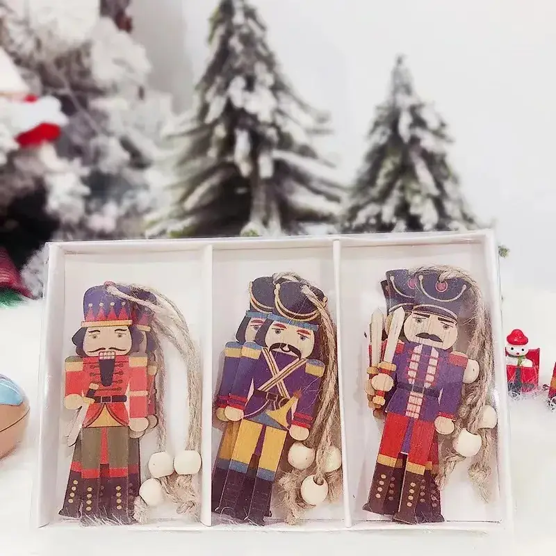 Walnut Soldier Christmas Decor Pendants - Image 2