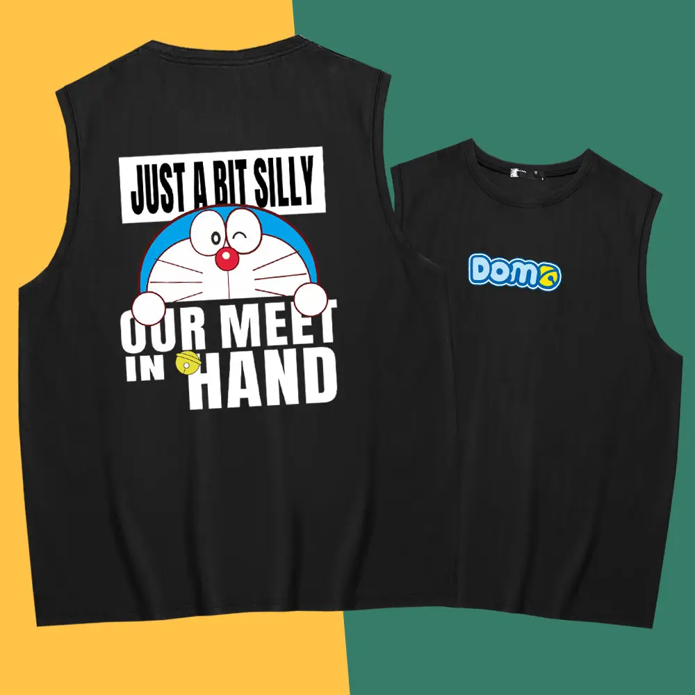 Doraemon Graphic Yellow Cotton Vest Teenage - Image 8