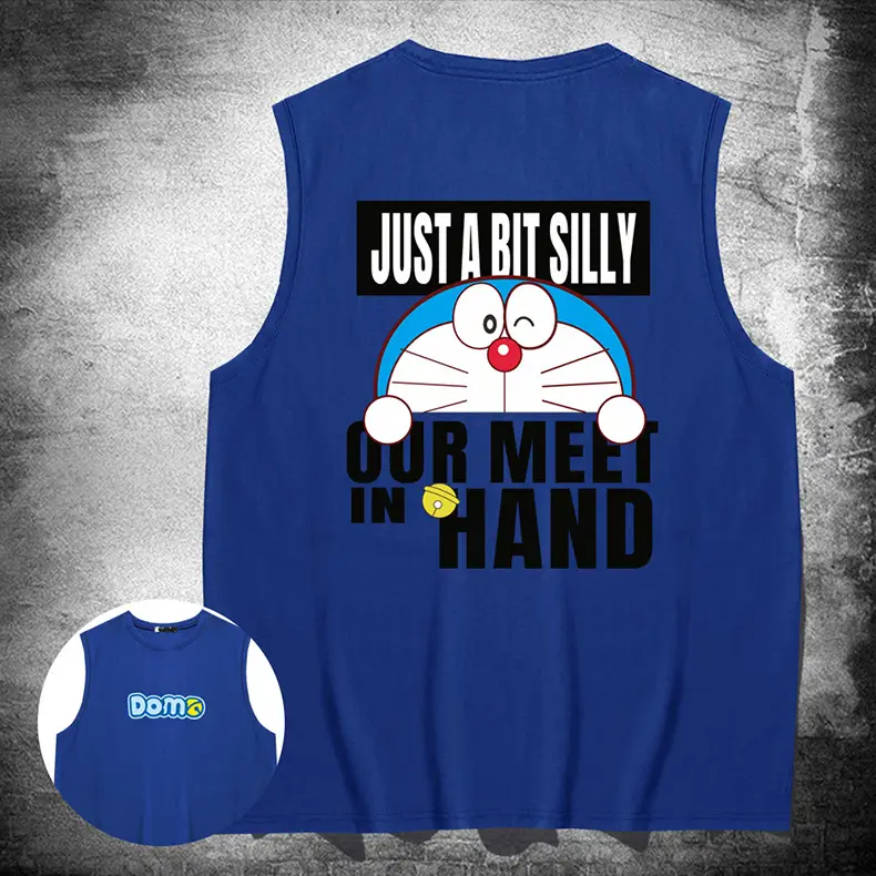 Doraemon Graphic Yellow Cotton Vest Teenage - Image 11