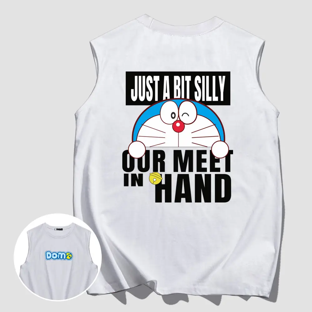Doraemon Graphic Yellow Cotton Vest Teenage - Image 2