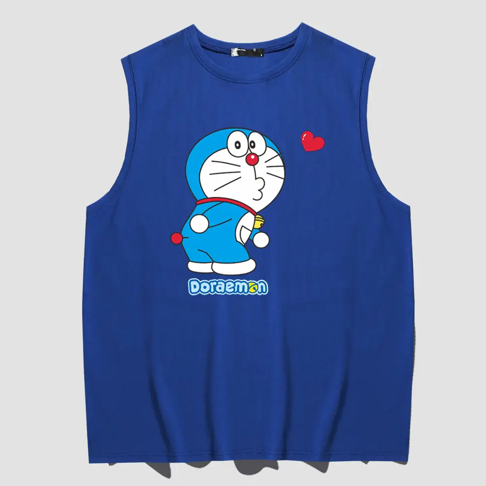 Doraemon Cartoon Pink Sleeveless Vest for Teens - Image 11