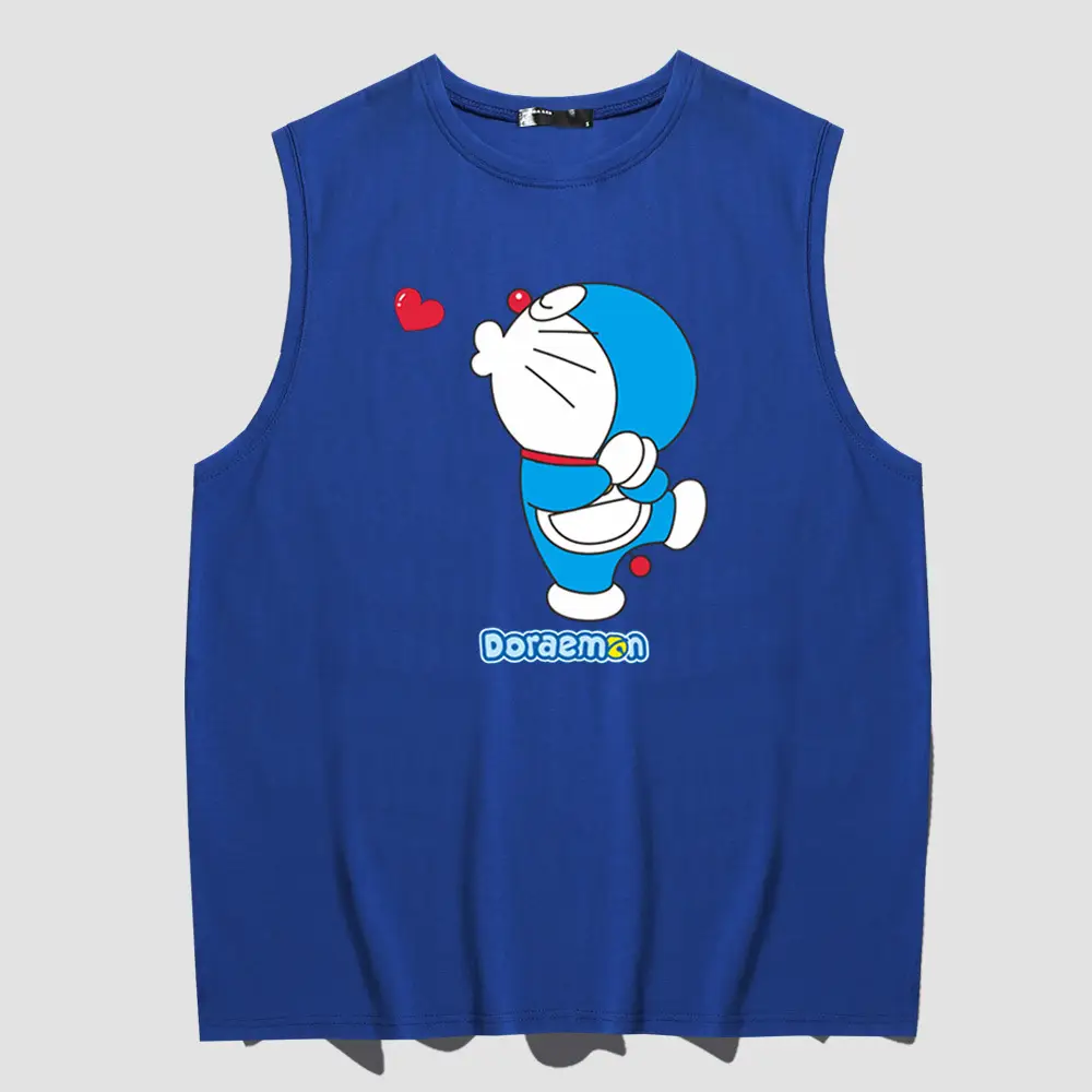 Doraemon Cartoon Pink Sleeveless Vest for Teens - Image 5