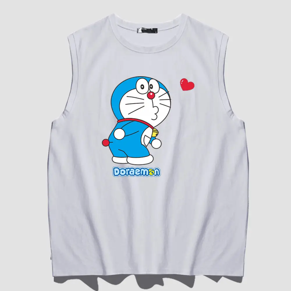 Doraemon Cartoon Pink Sleeveless Vest for Teens - Image 8