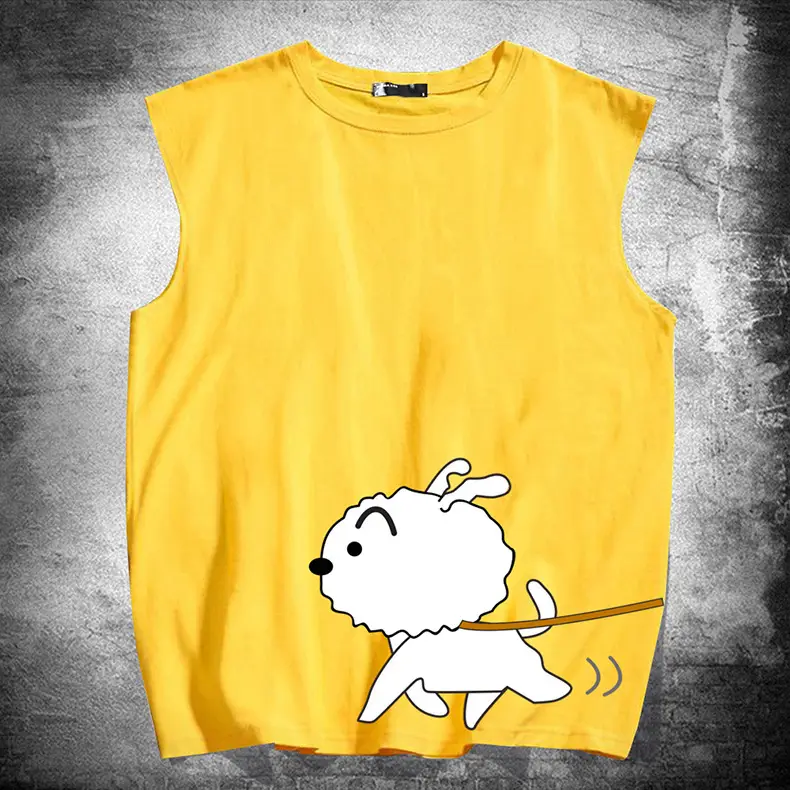 Japanese Anime Cartoon Vest Red Unisex Summer - Image 14