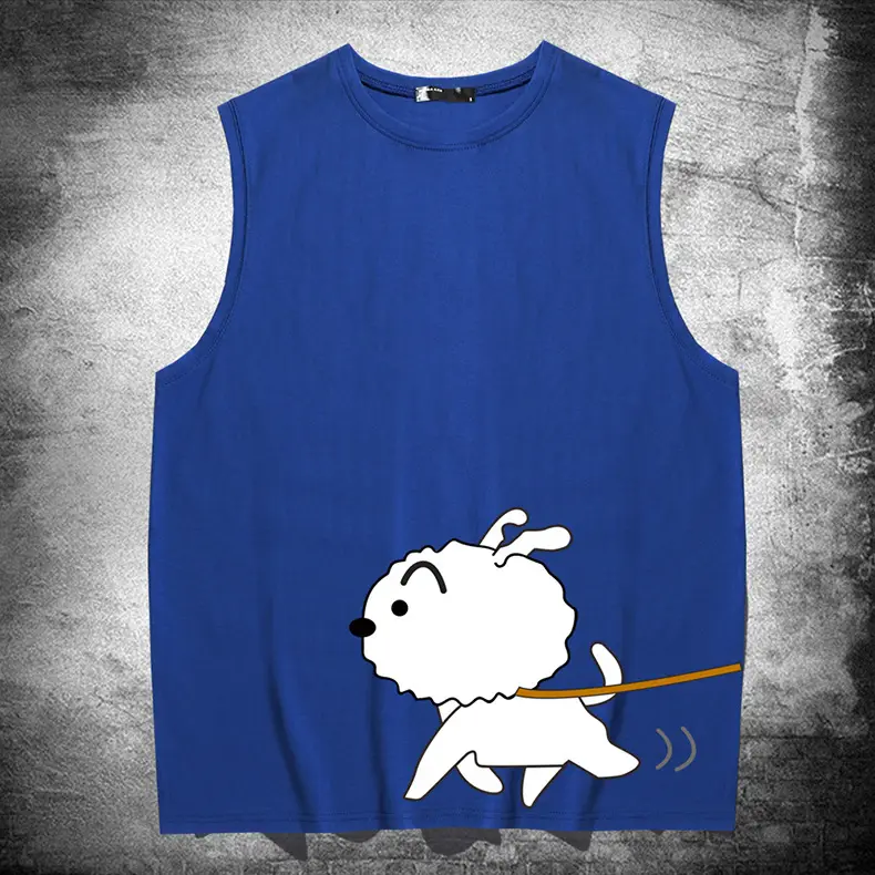 Japanese Anime Cartoon Vest Red Unisex Summer - Image 16