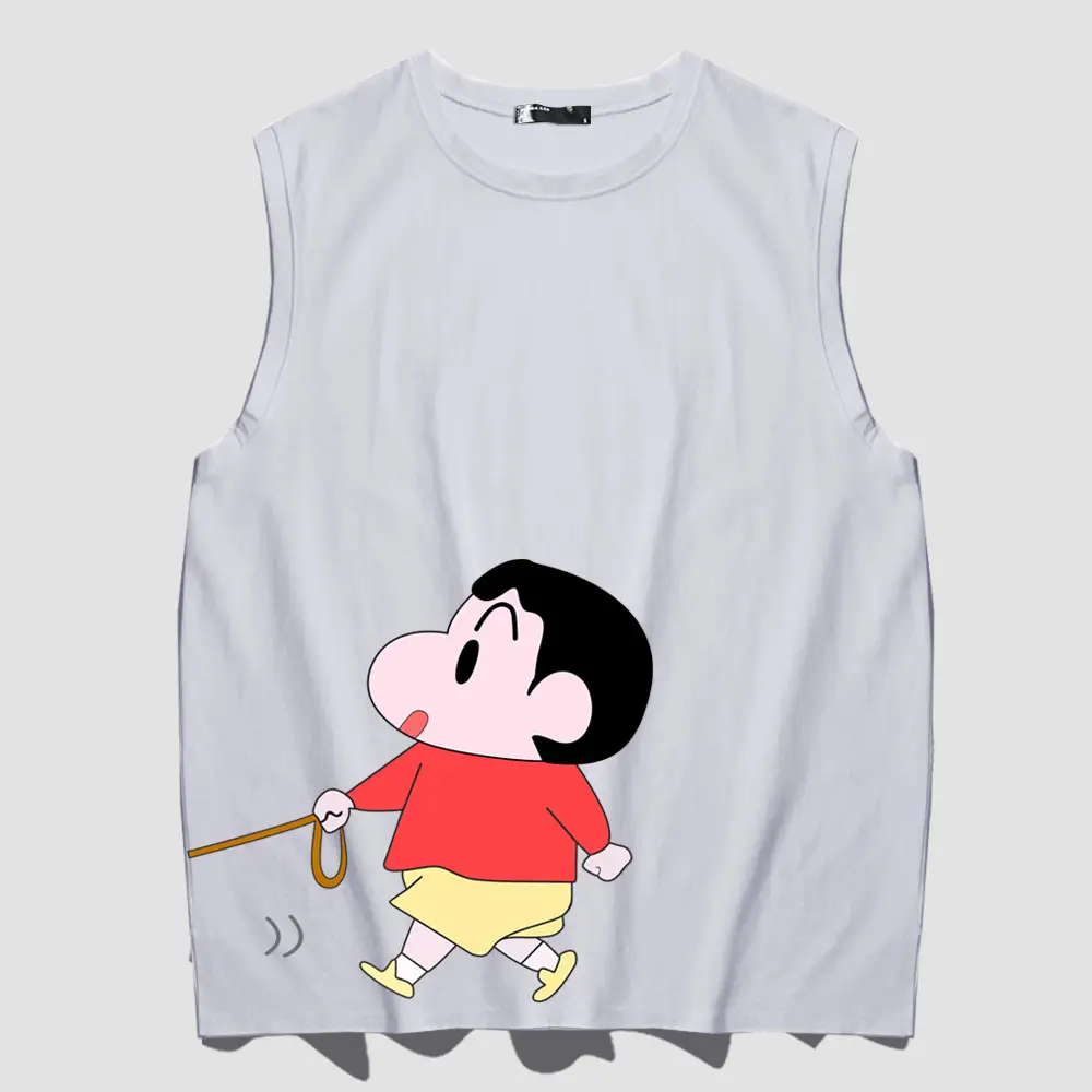 Japanese Anime Cartoon Vest Red Unisex Summer - Image 2