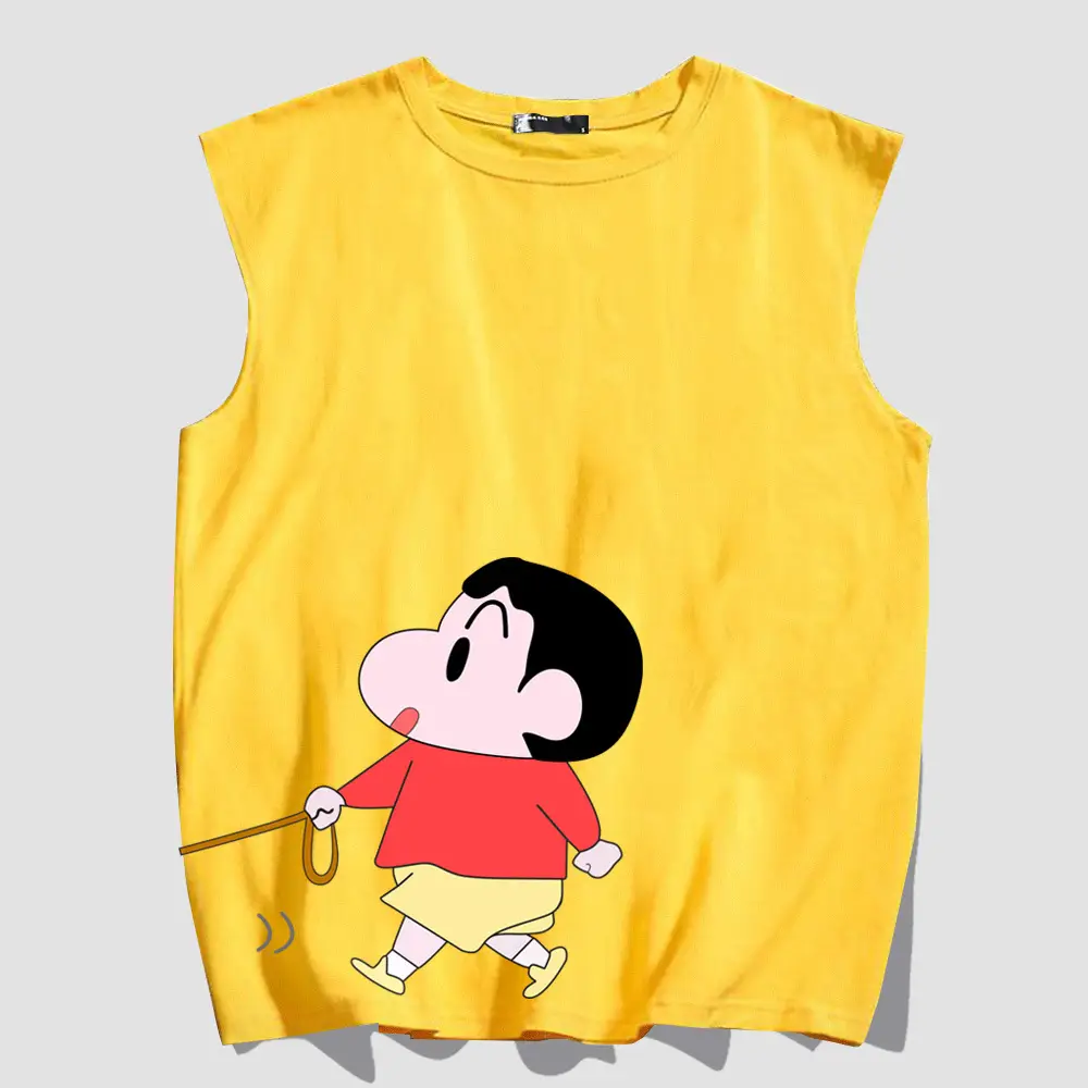 Japanese Anime Cartoon Vest Red Unisex Summer - Image 3