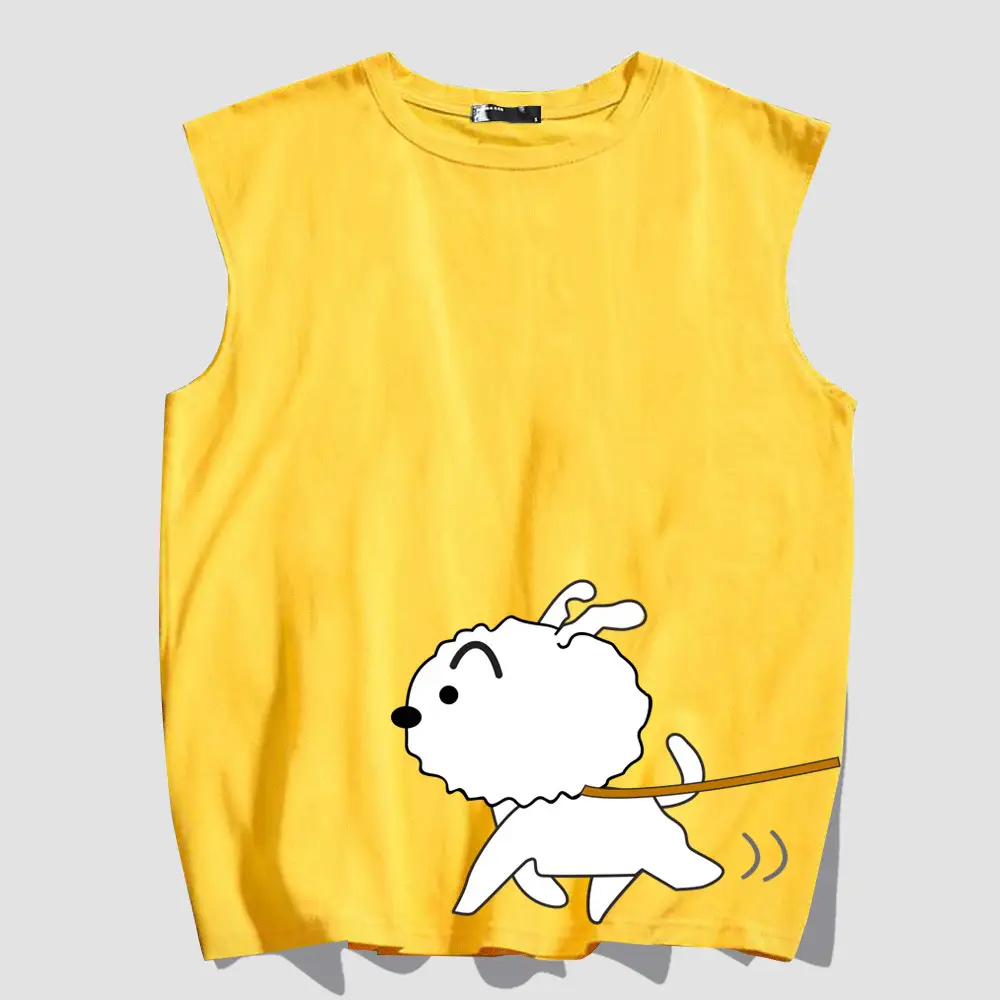 Japanese Anime Cartoon Vest Red Unisex Summer - Image 9