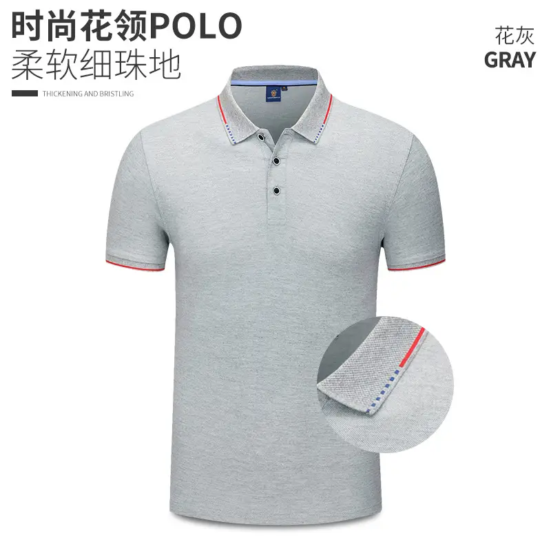 Men Blue Polo T-Shirt Short Sleeve Fixed Ogo Workwear - Image 11