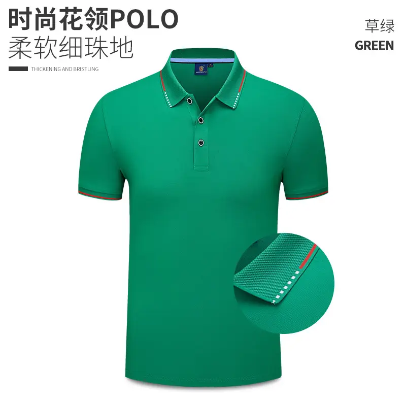 Men Blue Polo T-Shirt Short Sleeve Fixed Ogo Workwear - Image 13