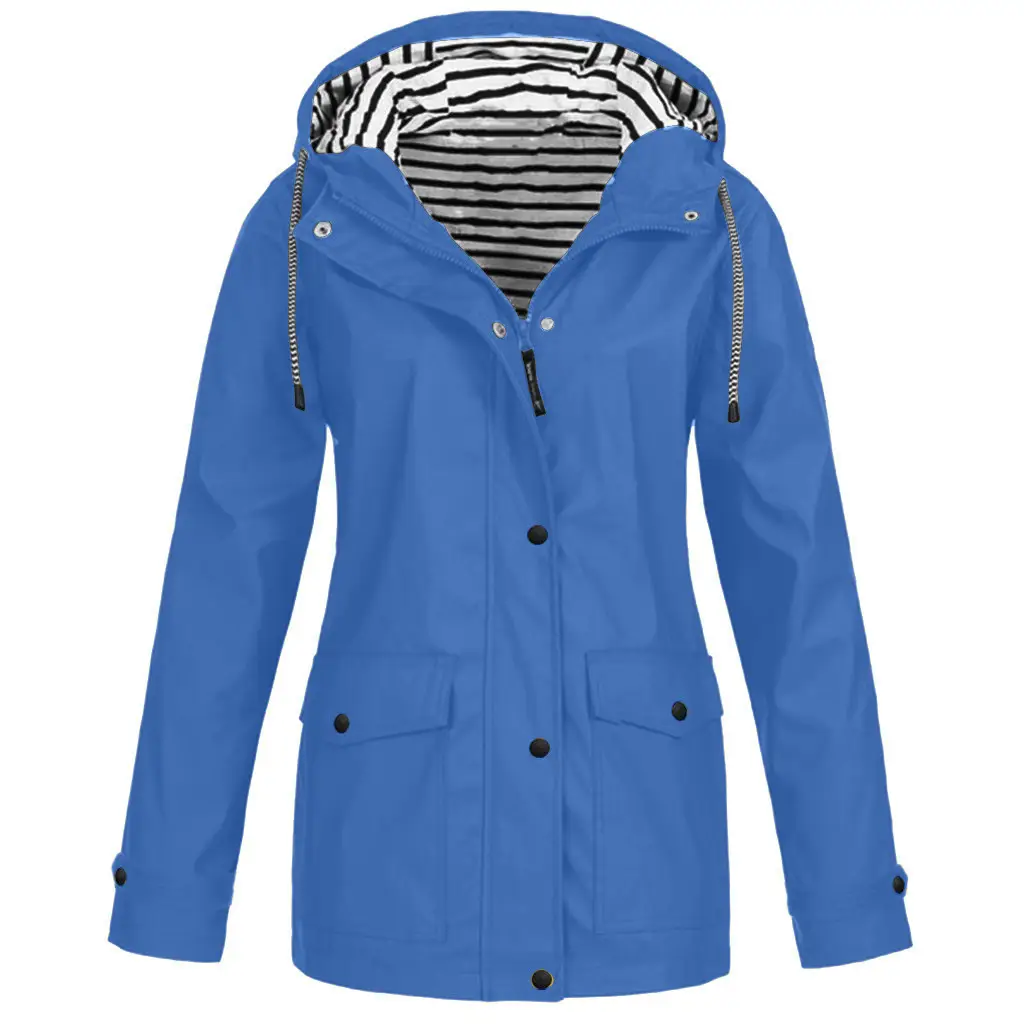 Blue 3-in-1 Waterproof Hoodie Jacket for Men - Image 8