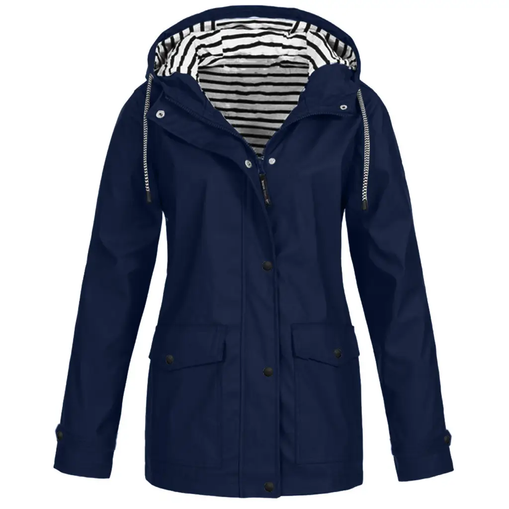 Blue 3-in-1 Waterproof Hoodie Jacket for Men - Image 10