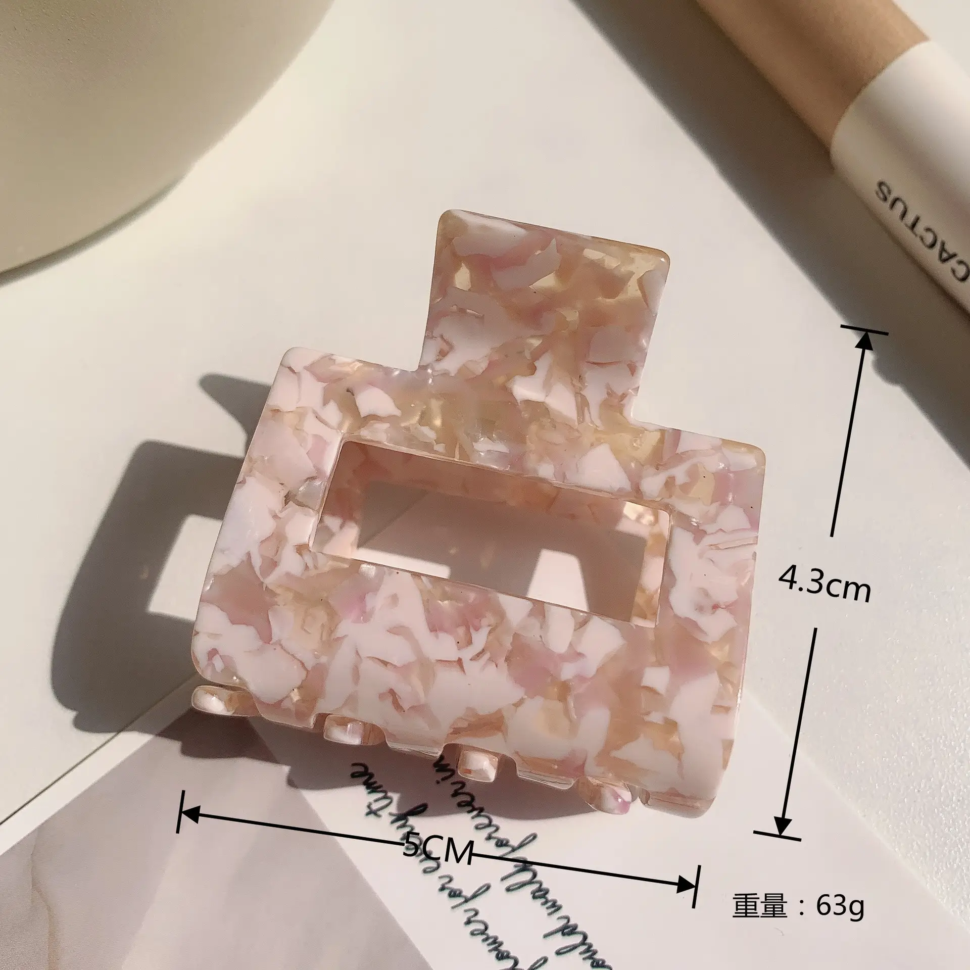 South Korea Acetic Acid Geometric Hairpin Clip