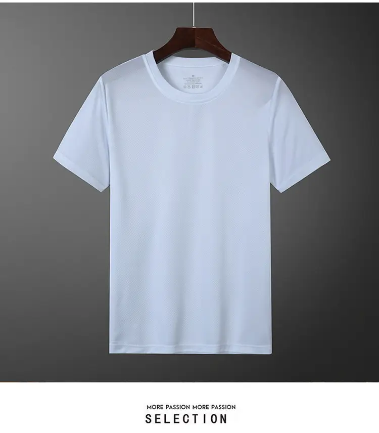 Men Navy Blue Quick-Drying T-Shirt Summer Sports Wear — feature 13