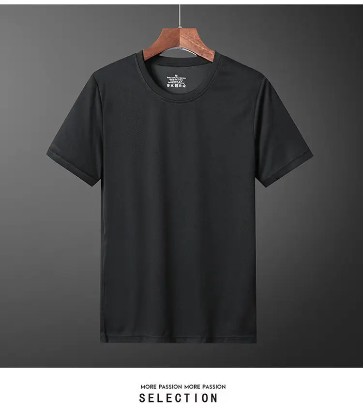 Men Navy Blue Quick-Drying T-Shirt Summer Sports Wear — feature 14