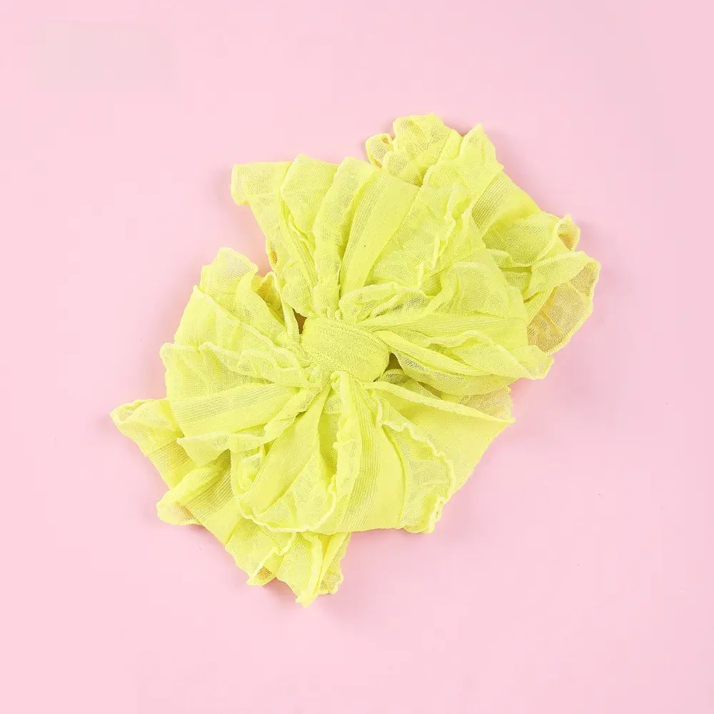 White Elastic Hair Band for Women Large Bow - Image 2