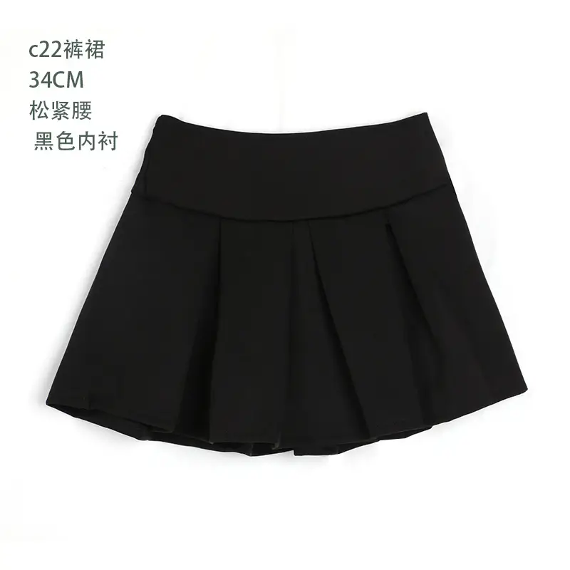 Women Pleated Skirt Maroon University Junior High School - Image 6