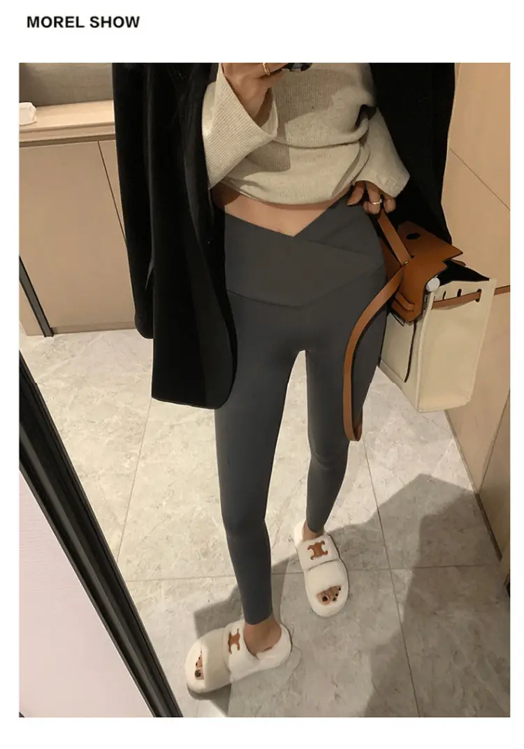 2023 Pregnant Women's Tight Leggings Spring Summer Yoga Pants - Image 4