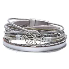 Women's Magnetic Buckle Bohemian Bracelet Gold Plated Multi Layer — feature 17