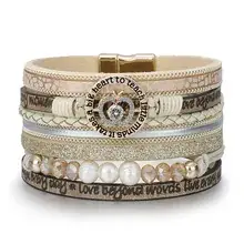 Women's Magnetic Buckle Bohemian Bracelet Gold Plated Multi Layer — feature 5
