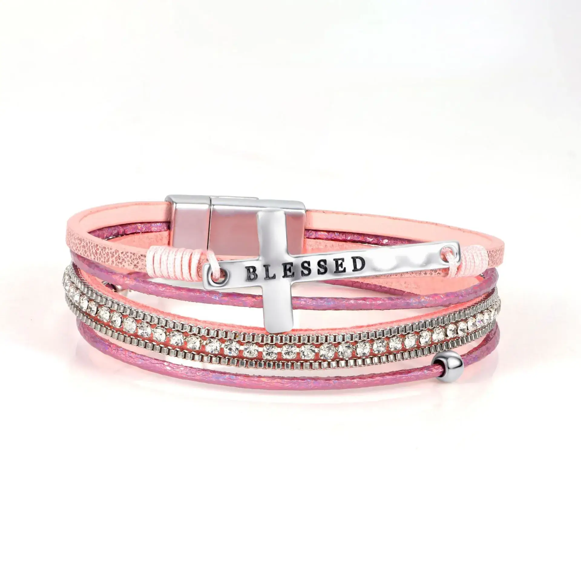 Women's Magnetic Buckle Bohemian Bracelet Gold Plated Multi Layer - Image 19