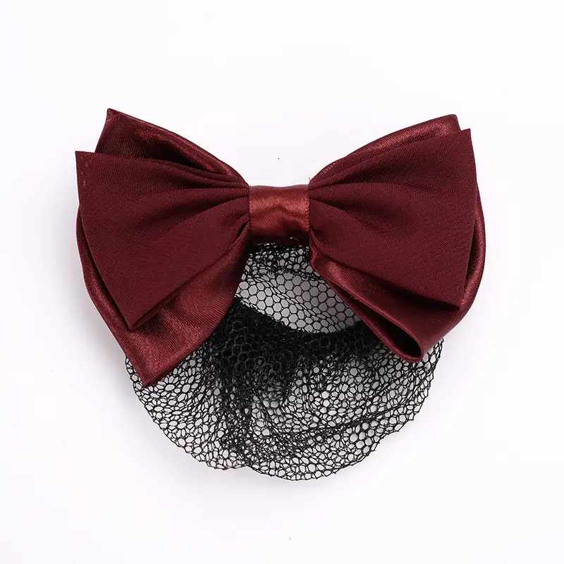 Black Bow Hairpin for Nurses Hairnet Bag Work - Image 45
