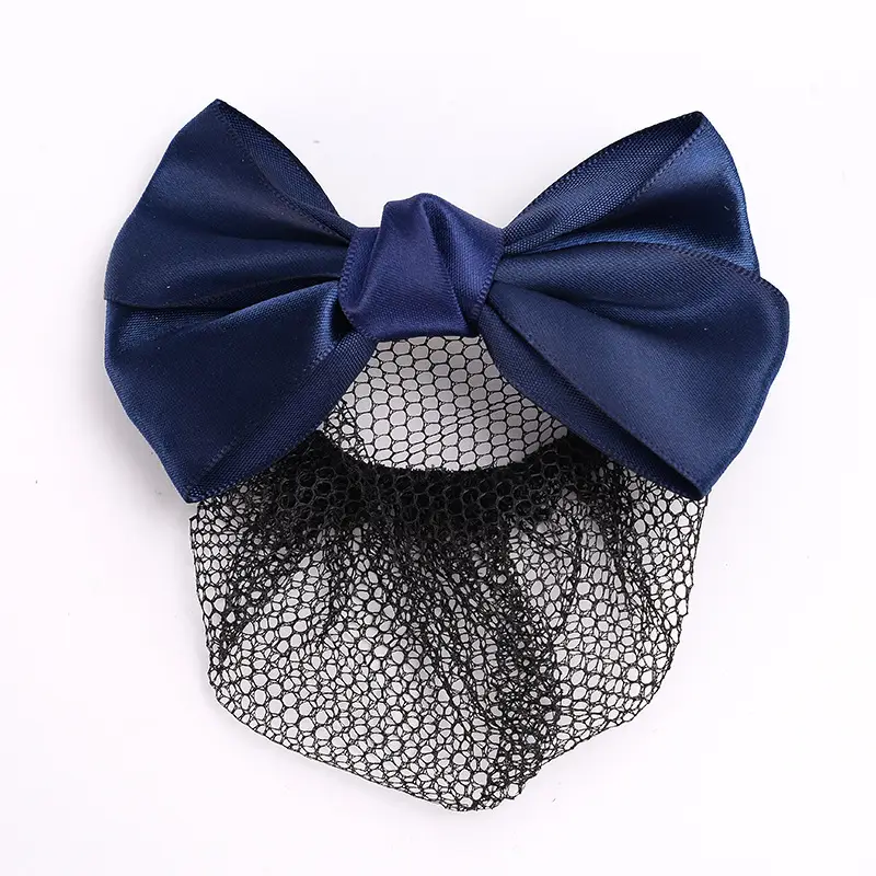Black Bow Hairpin for Nurses Hairnet Bag Work - Image 46