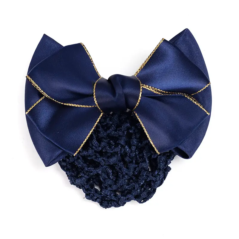 Black Bow Hairpin for Nurses Hairnet Bag Work — feature 25