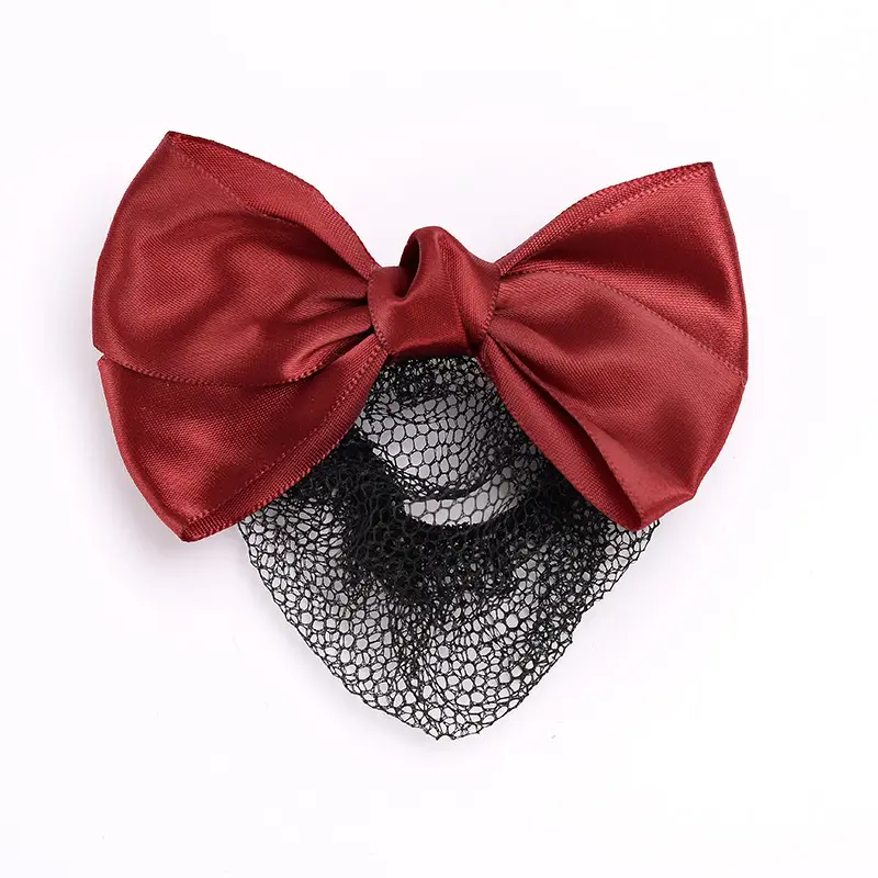 2# wine red ribbon fine mesh