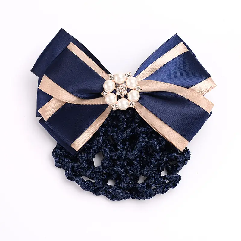 Black Bow Hairpin for Nurses Hairnet Bag Work - Image 10