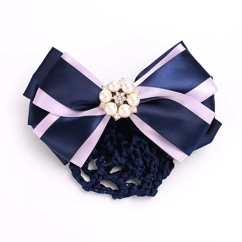 Black Bow Hairpin for Nurses Hairnet Bag Work - Image 11