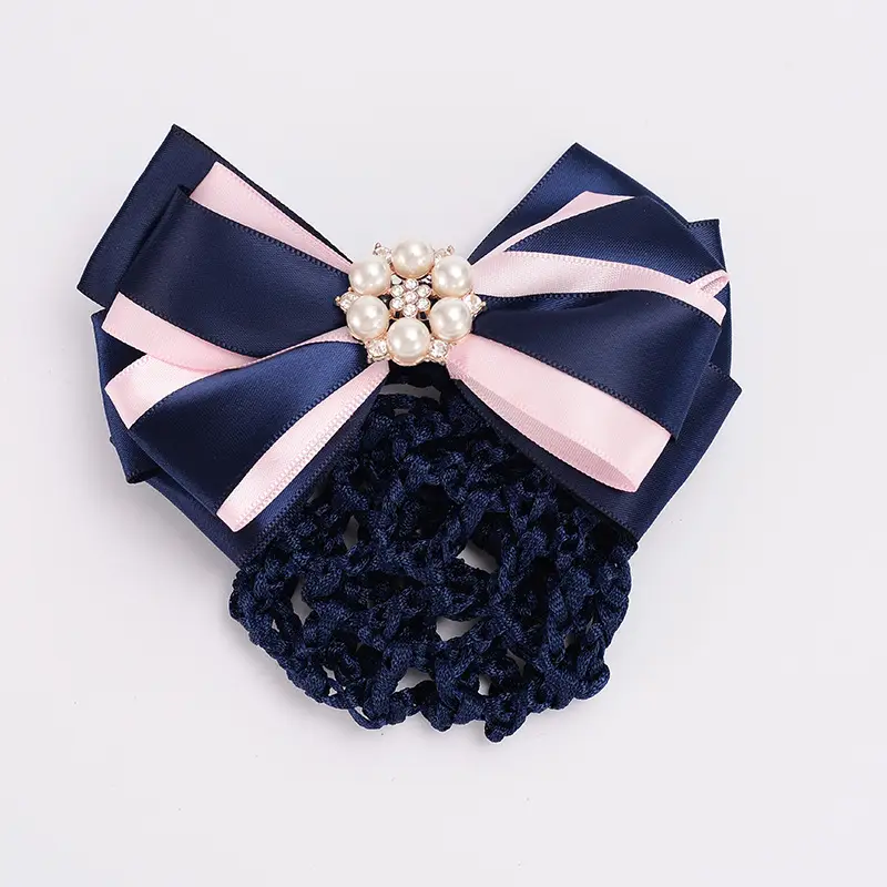 Black Bow Hairpin for Nurses Hairnet Bag Work - Image 8