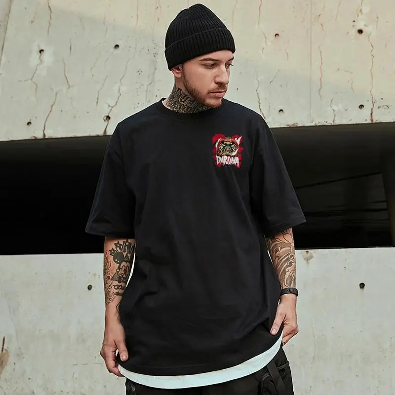 Men's New Summer T-Shirt Large Green Back Print - Image 9