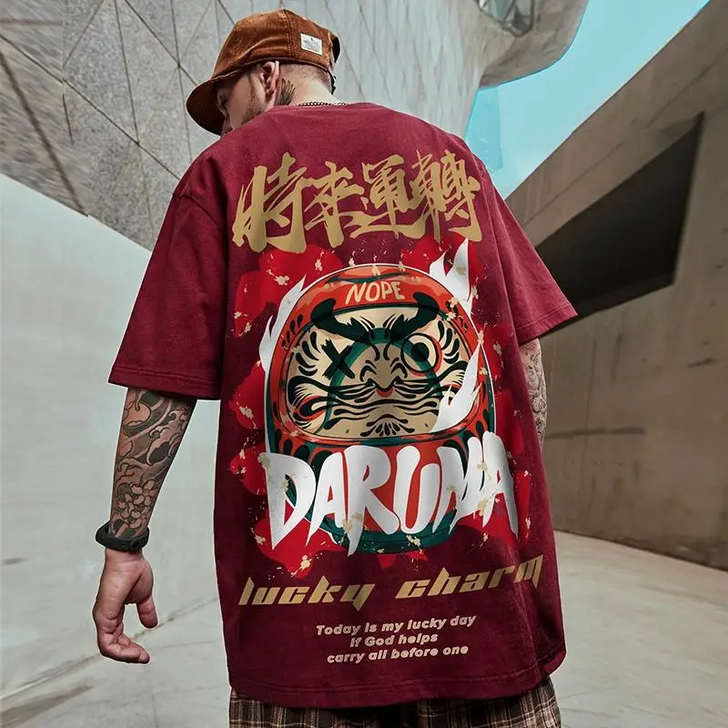 Men's New Summer T-Shirt Large Green Back Print - Image 5