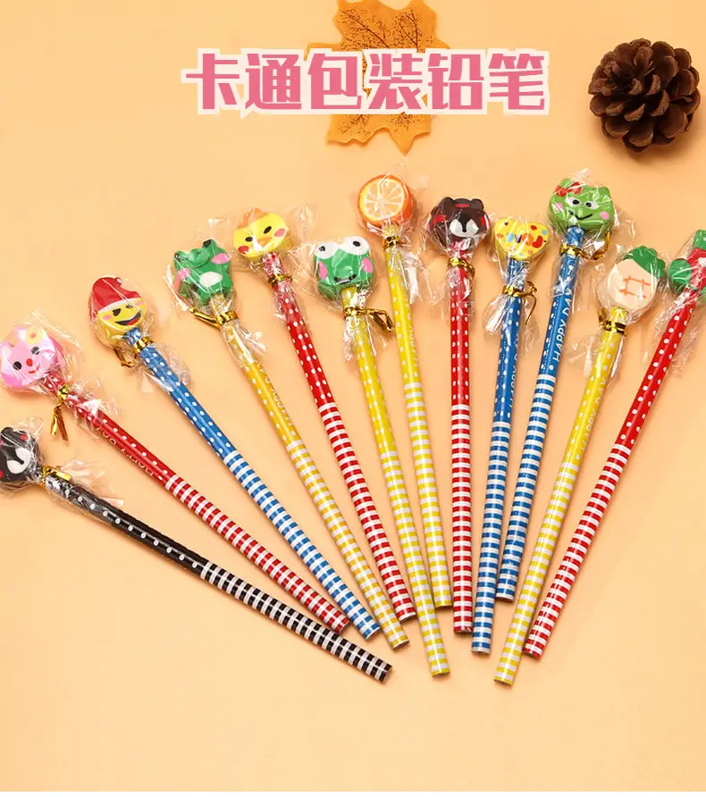 Ins Cute Cartoon Student High-Value Pencil Kidsren's Creative Primary School Pen Learning Supplies Stationery Wholesale — feature 1