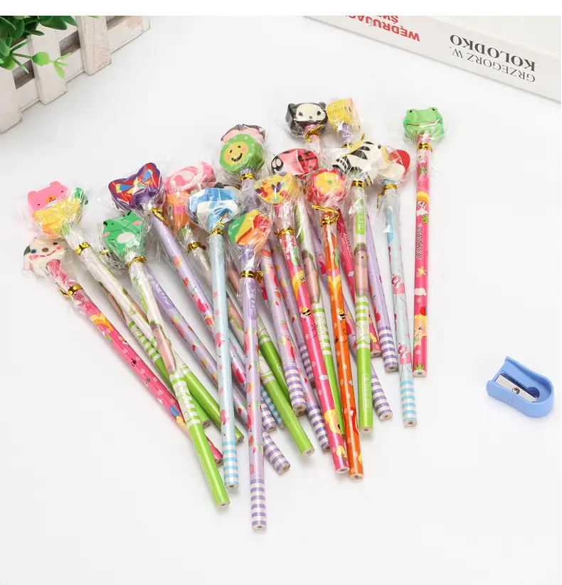 Ins Cute Cartoon Student High-Value Pencil Kidsren's Creative Primary School Pen Learning Supplies Stationery Wholesale — feature 14