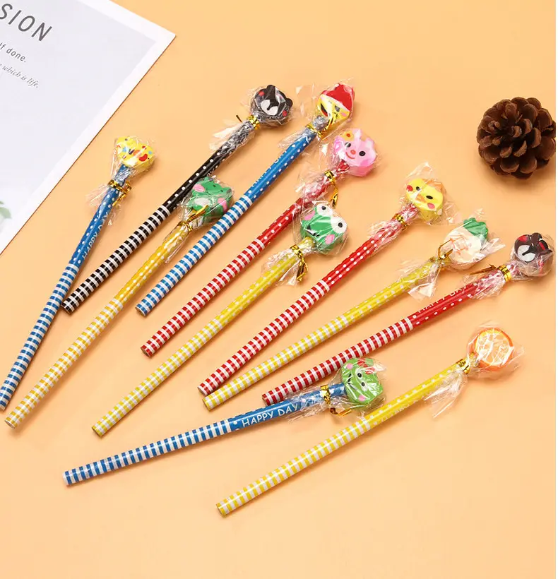Ins Cute Cartoon Student High-Value Pencil Kidsren's Creative Primary School Pen Learning Supplies Stationery Wholesale — feature 17