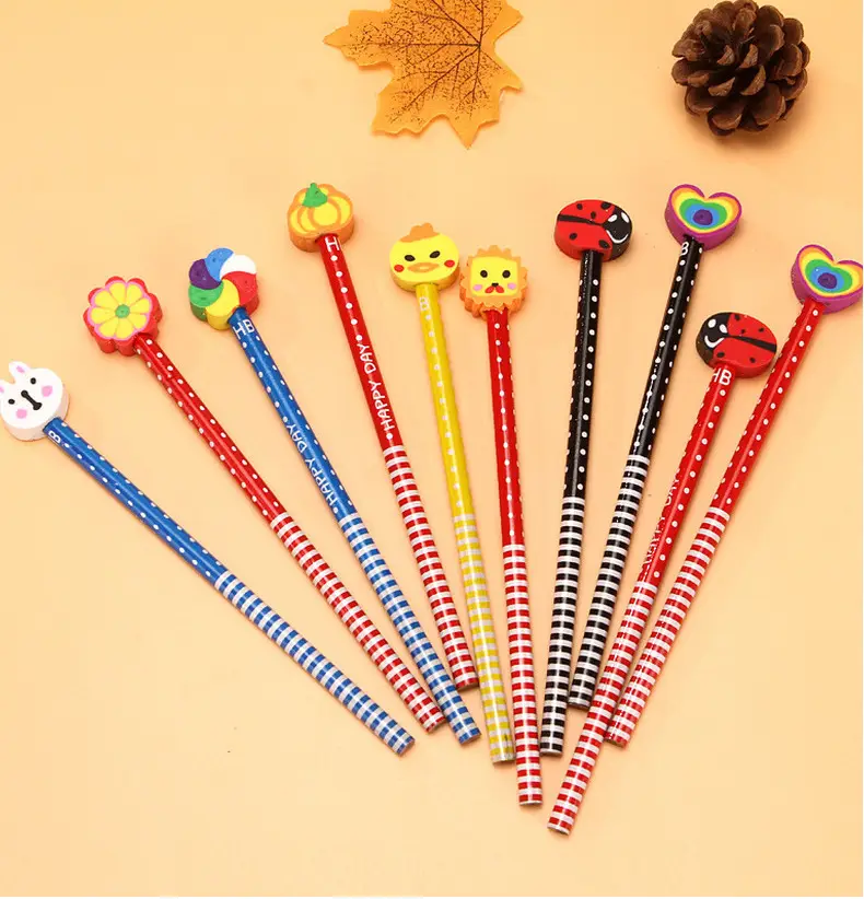 Ins Cute Cartoon Student High-Value Pencil Kidsren's Creative Primary School Pen Learning Supplies Stationery Wholesale — feature 18