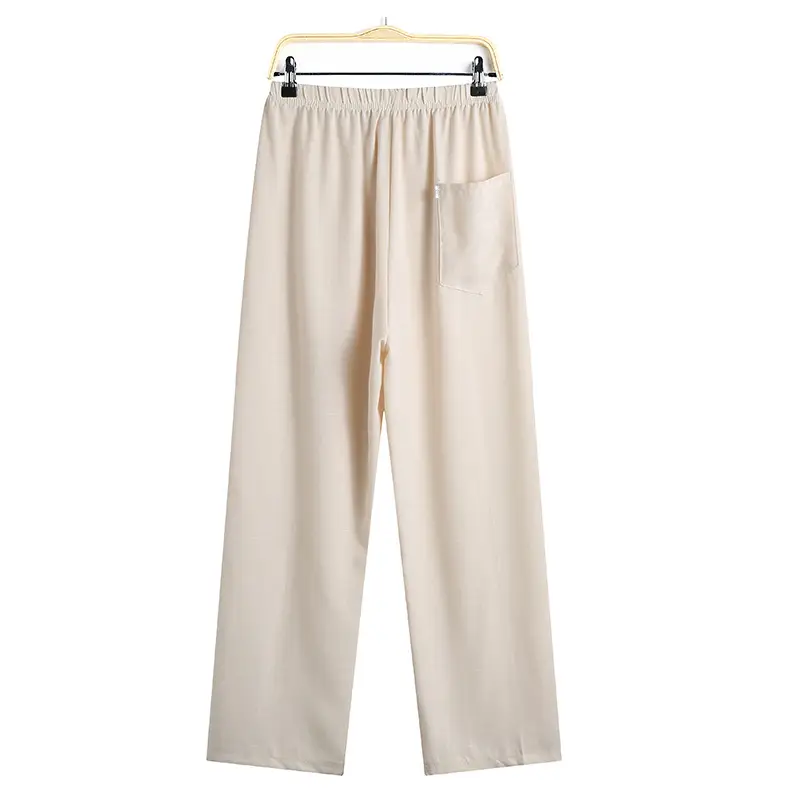 White Embroidered Linen Dad Suit for Men 50-60 — feature 14