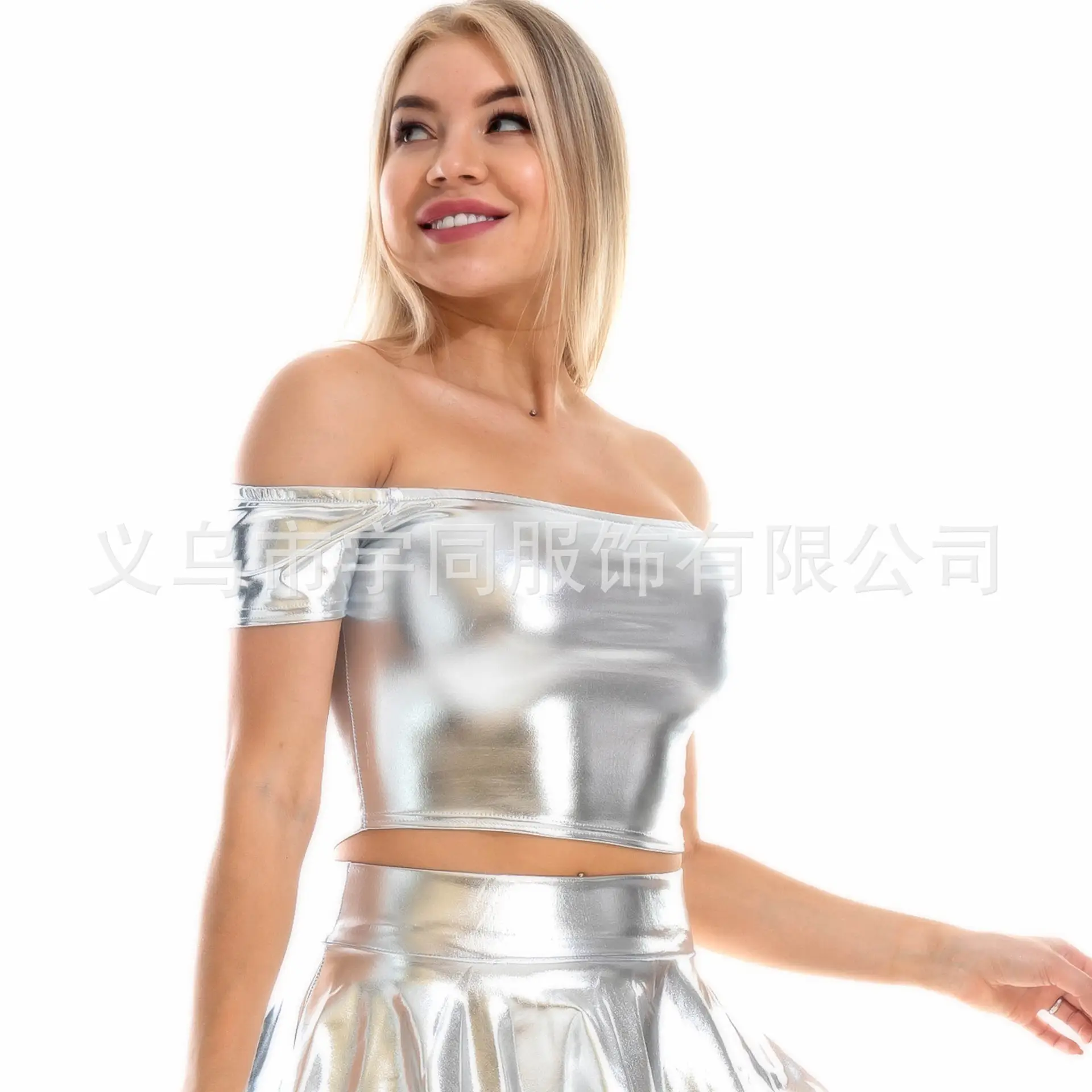 AliExpress Women's Off-shoulder Slim Fit Vest Pink - Image 7