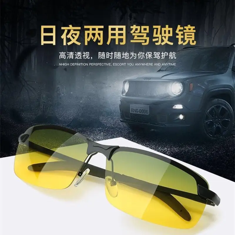 Men Polarized Sunglasses Yellow Gradient 3043 - Image 6
