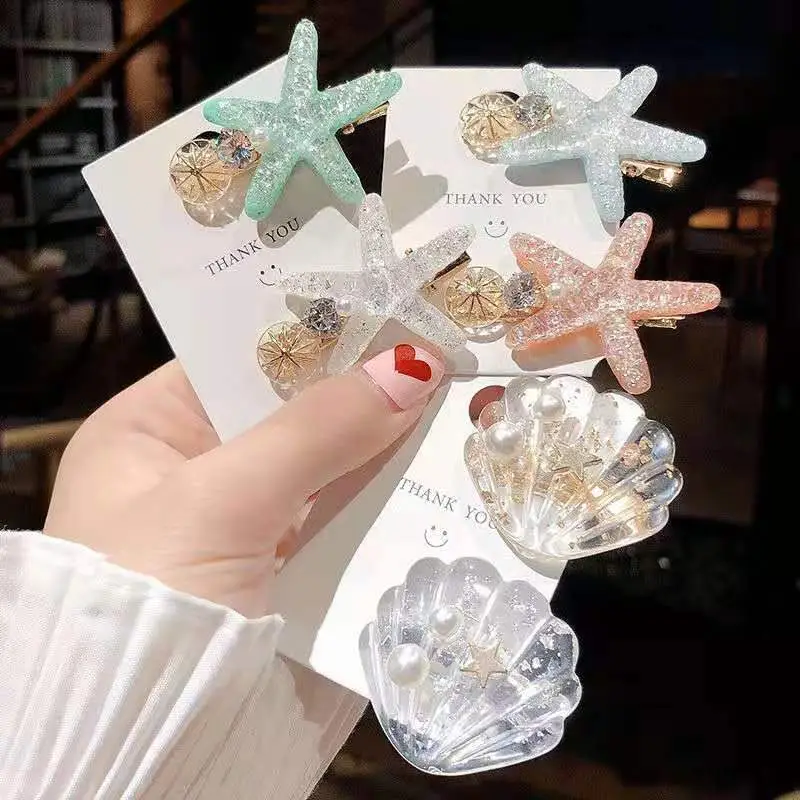 Korean Style Starfish Hairpins for Girls - Image 6