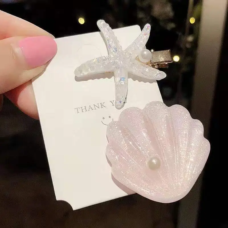 Korean Style Starfish Hairpins for Girls - Image 2