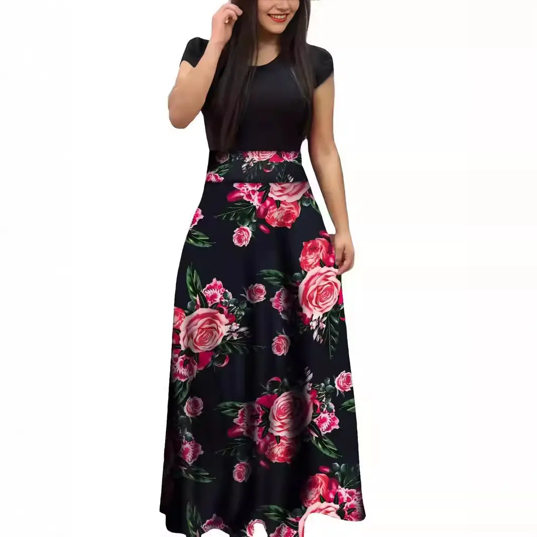 2025 Long Skirt Digital Print Dress for Women - Image 33